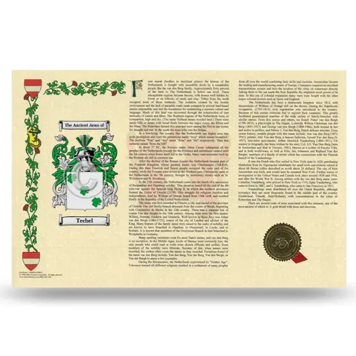 Techel Armorial History Landscape Style