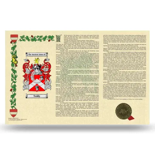 Teddy Armorial History Landscape Style