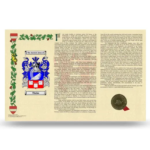 Theim Armorial History Landscape Style
