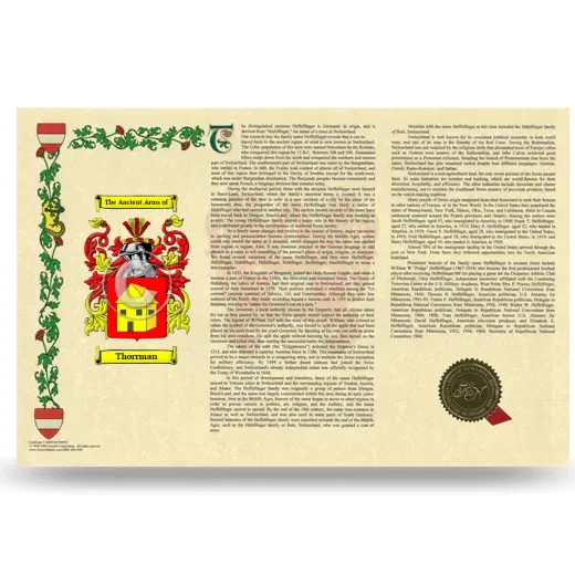 Thorrman Armorial History Landscape Style