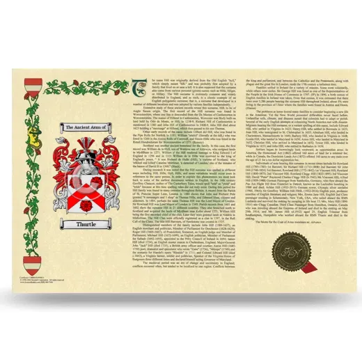 Thurtle Armorial History Landscape Style