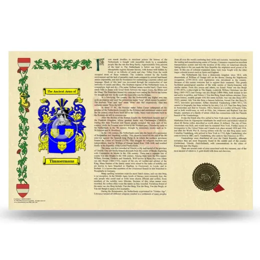 Timmermans Armorial History Landscape Style