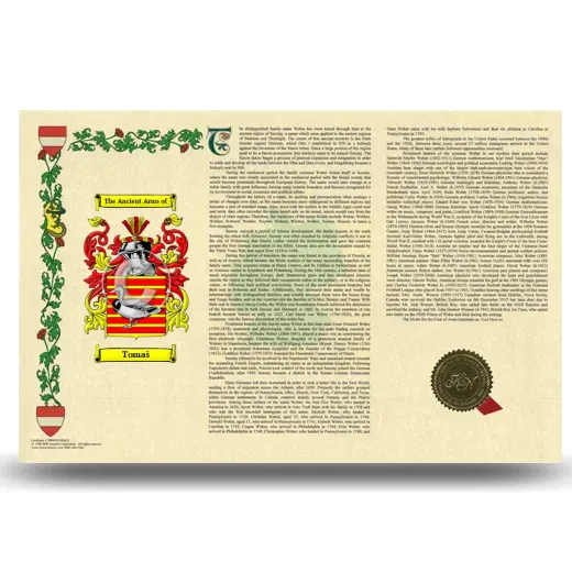 Tomaš Armorial History Landscape Style