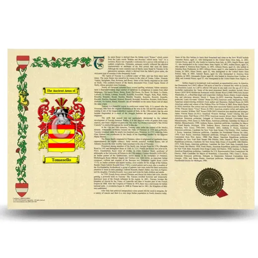 Tomasello Armorial History Landscape Style