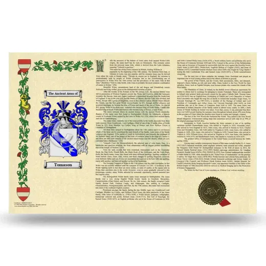 Tomason Armorial History Landscape Style