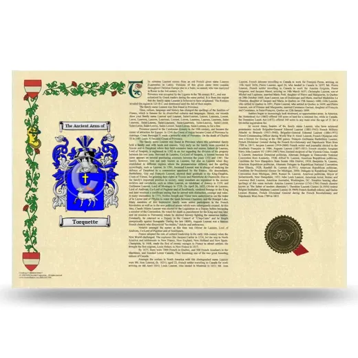 Torquette Armorial History Landscape Style