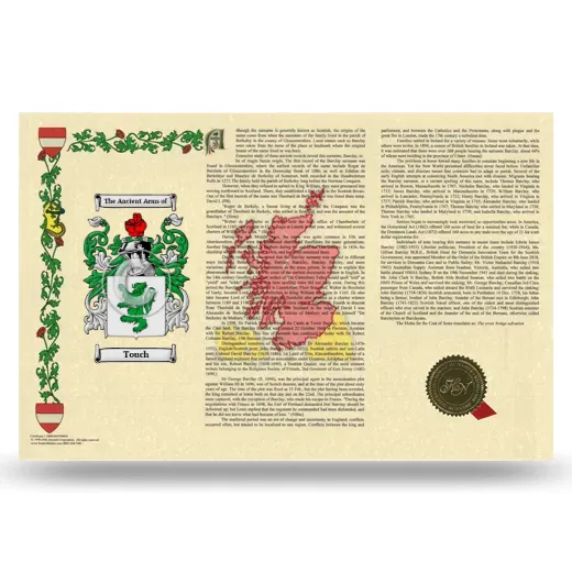 Touch Armorial History Landscape Style