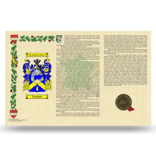 Touchett Armorial History Landscape Style