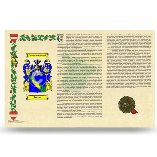 Tovias Armorial History Landscape Style