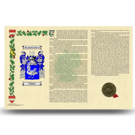 Tröster Armorial History Landscape Style