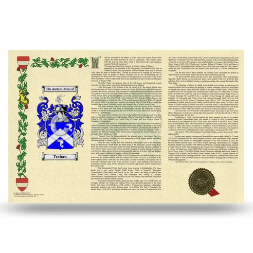 Trahan Armorial History Landscape Style