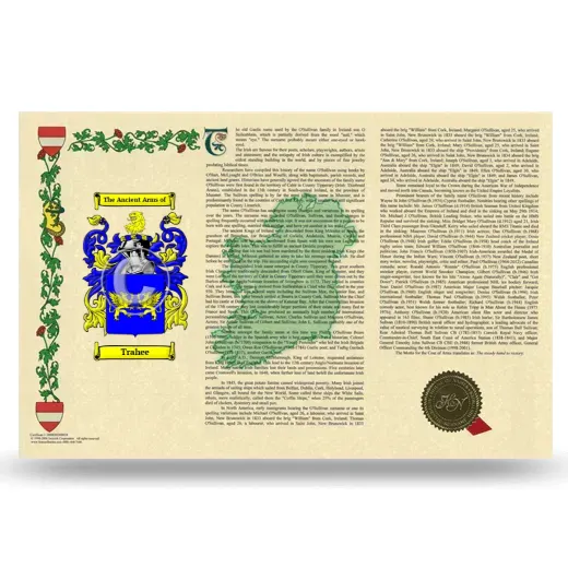 Trahee Armorial History Landscape Style