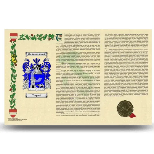 Trapani Armorial History Landscape Style