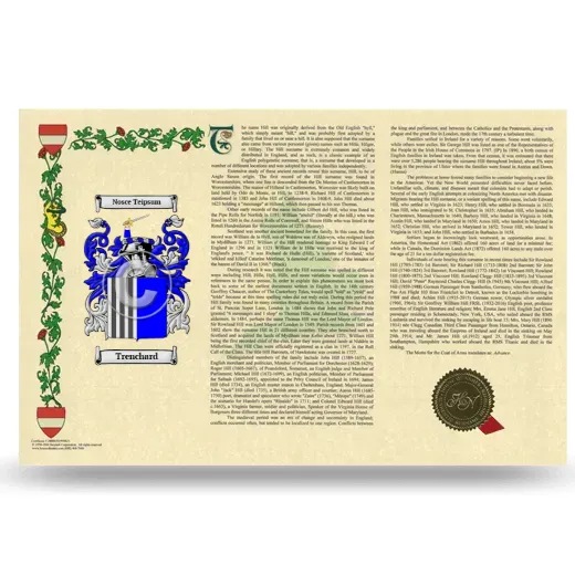 Trenchard Armorial History Landscape Style