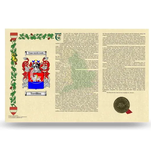 Trovillion Armorial History Landscape Style