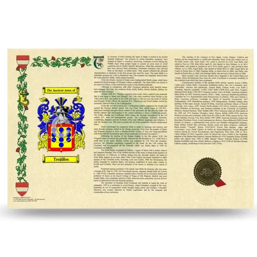 Trujillos Armorial History Landscape Style
