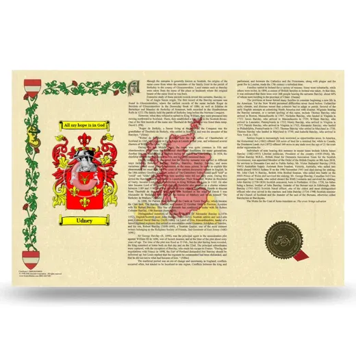 Udney Armorial History Landscape Style