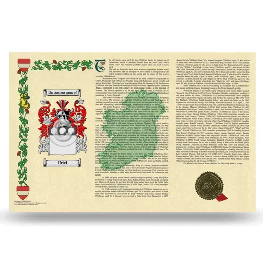 Uriel Armorial History Landscape Style