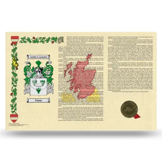 Urren Armorial History Landscape Style