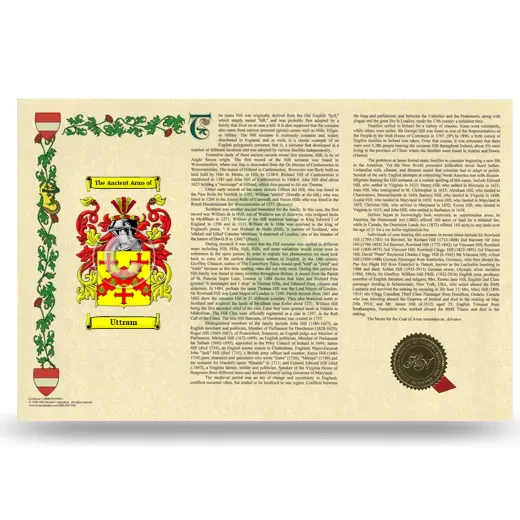 Uttram Armorial History Landscape Style