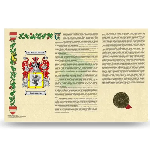 Valensuela Armorial History Landscape Style