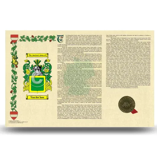 Van'der'laar Armorial History Landscape Style