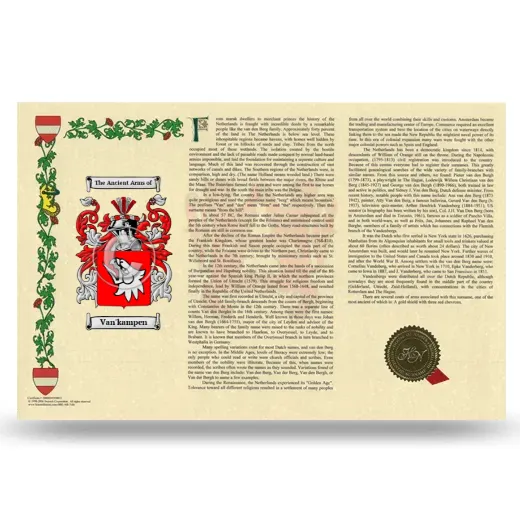 Van'kampen Armorial History Landscape Style