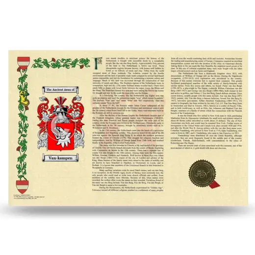 Van-kampen Armorial History Landscape Style