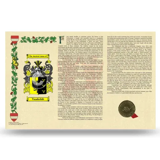 Vanderbilt Armorial History Landscape Style