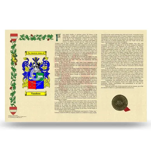 Vandorn Armorial History Landscape Style