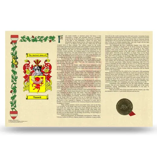 Vanwit Armorial History Landscape Style