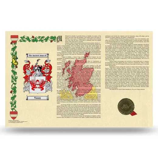 Varay Armorial History Landscape Style
