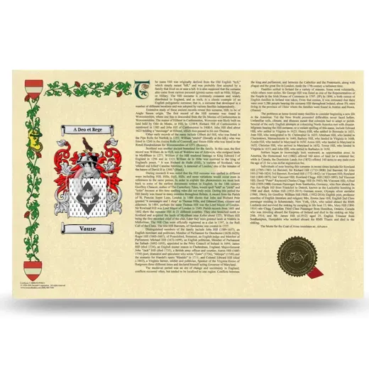 Vause Armorial History Landscape Style