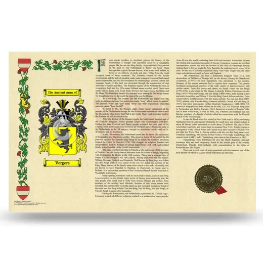Vergers Armorial History Landscape Style