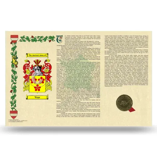 Veye Armorial History Landscape Style
