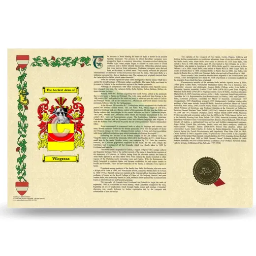 Vilagrasa Armorial History Landscape Style