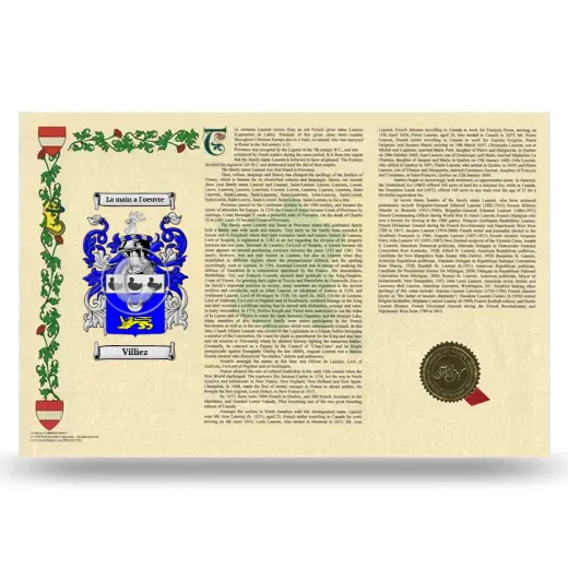 Villiez Armorial History Landscape Style