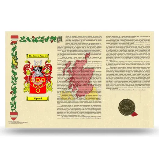 Vipond Armorial History Landscape Style