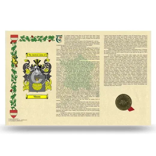 Virsey Armorial History Landscape Style