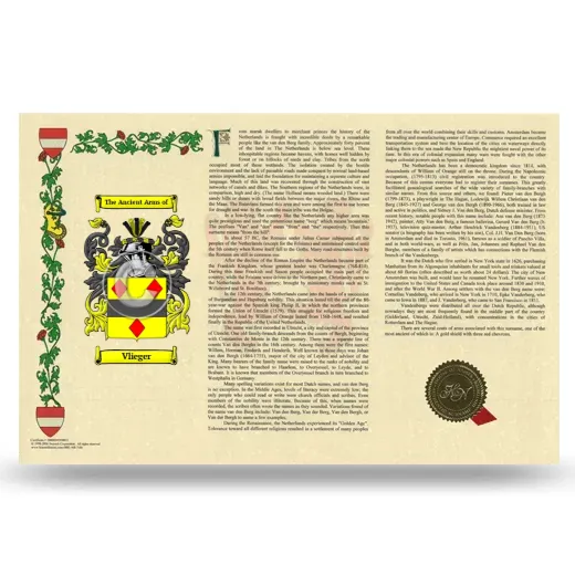 Vlieger Armorial History Landscape Style