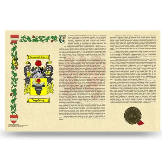 Vogelsang Armorial History Landscape Style