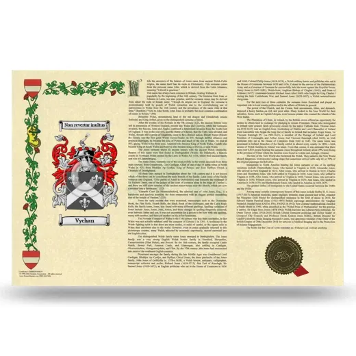 Vychan Armorial History Landscape Style