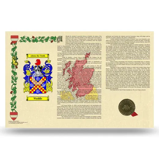 Waddle Armorial History Landscape Style
