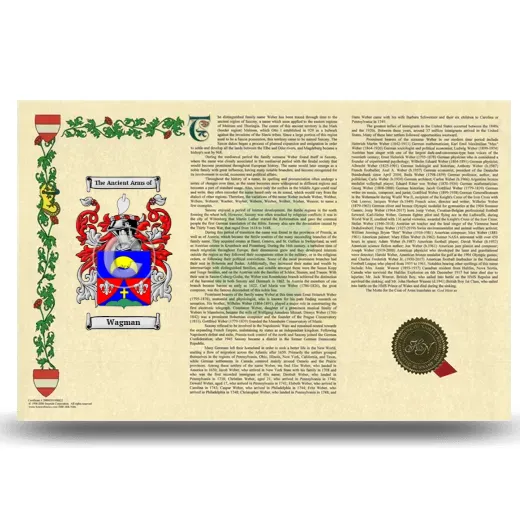 Wagman Armorial History Landscape Style