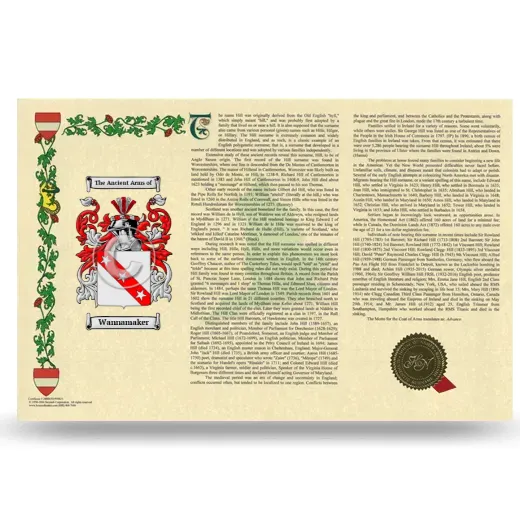 Wannamaker Armorial History Landscape Style