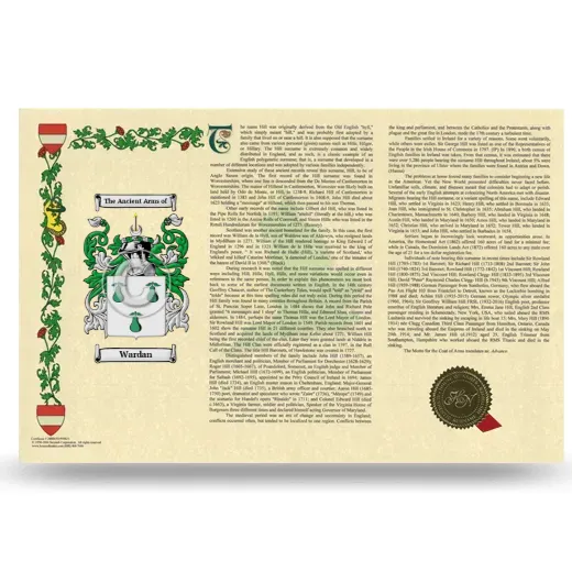 Wardan Armorial History Landscape Style