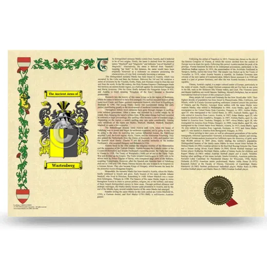 Wartenberg Armorial History Landscape Style