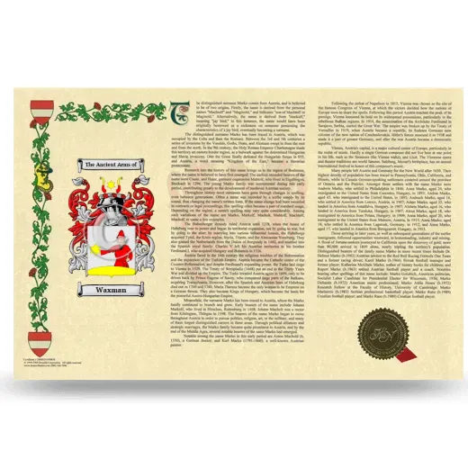 Waxman Armorial History Landscape Style