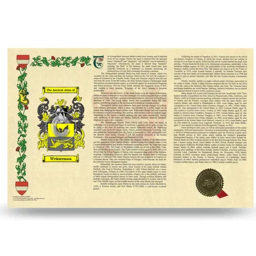 Weinerman Armorial History Landscape Style