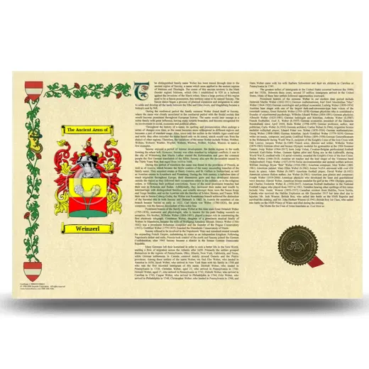 Weinzerl Armorial History Landscape Style